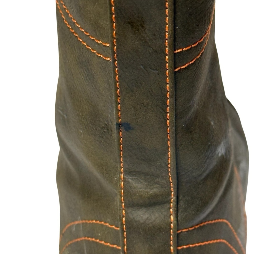 Seven7 Olive Green Lace Up Boots. Size 11 - Picture 8 of 13